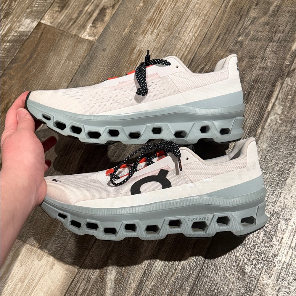 On Running Men's Athletic Shoes - White and Black - Picture 5 of 5